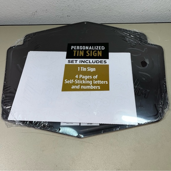 Brand New & Sealed Garage on Duty since Wall sign With Stickers Retro - Picture 3 of 6